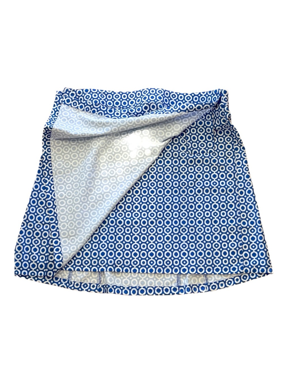 RipSkirt XL Blue White Geometric Wrap Skirt Beach Cover Up Quick Dry - Picture 4 of 12